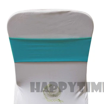 

50 Cheap Tiffany Blue Sexy Band Wedding Chair sash Spandex Chair Band Chair Sash Free Shipping