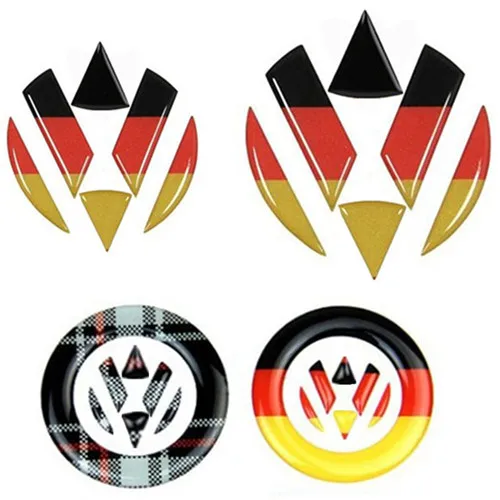 Lenkrad Auto Aufkleber Deutschland Flagge Aufkleber VW Emblem Vorne Hinten Logo Für Volkswagen Golf 6 7 Polo Beetle Touran passat CC R36|flag decal|passat ccvw emblem - AliExpress