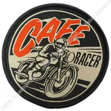 " Cafe Racer отчаянный мальчиков рокеров Винтаж мотоциклы для байкеров жилет патч тканые пришить термоклейкий значок