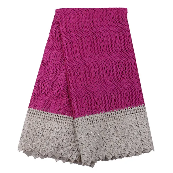 Хорошее Качество Гипюр Шнур Кружевной Ткани Вышитые Африканский Растворим В