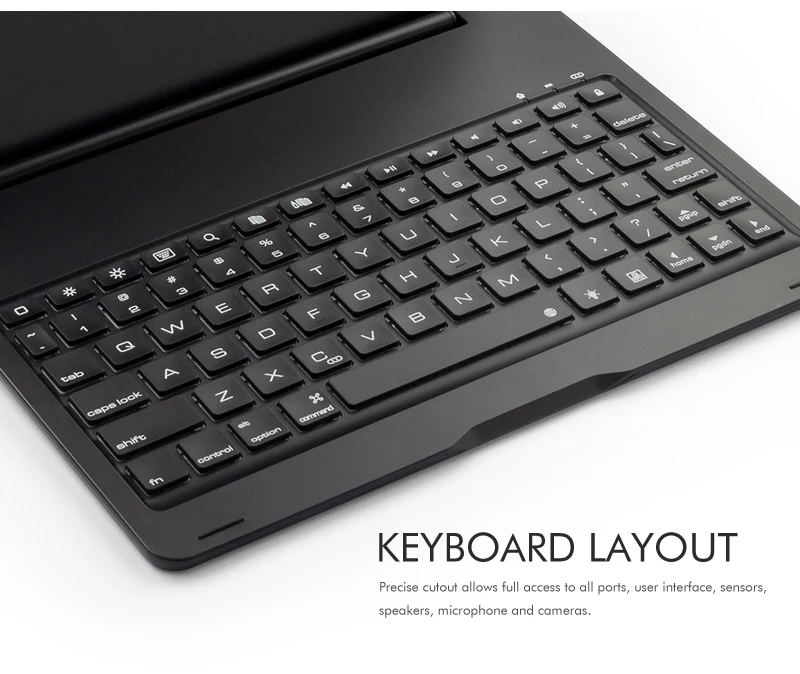 [NEW] Bluetooth keyboard Case for Apple iPad Pro 11.1",7-Color Backlit Aluminum Metal Wireless Keyboard with Smart Case Hard