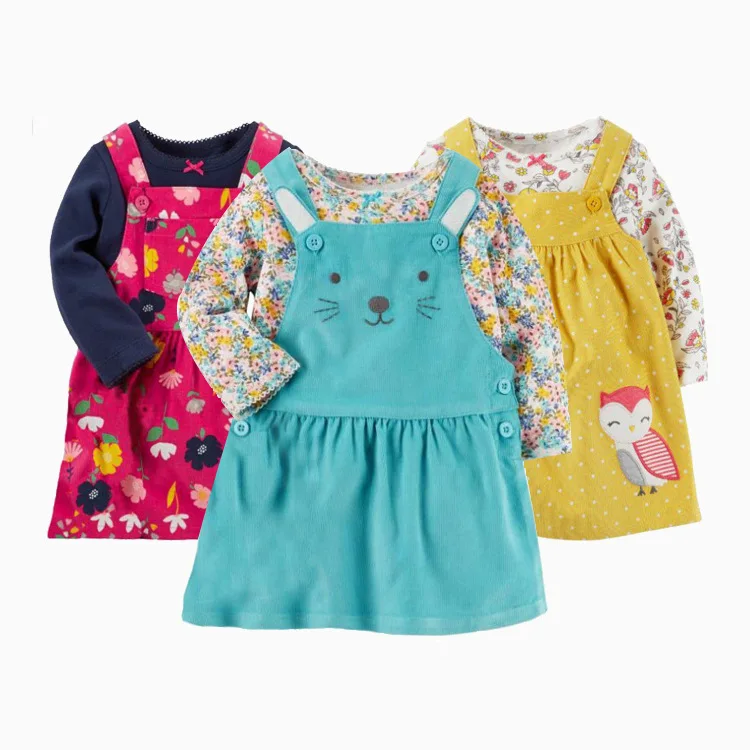 

XINI MOMMY Cotton boutique kids clothing Girls spring clothes Princess girls ruffle outfits Cartoon girls autumn clothes ALI11