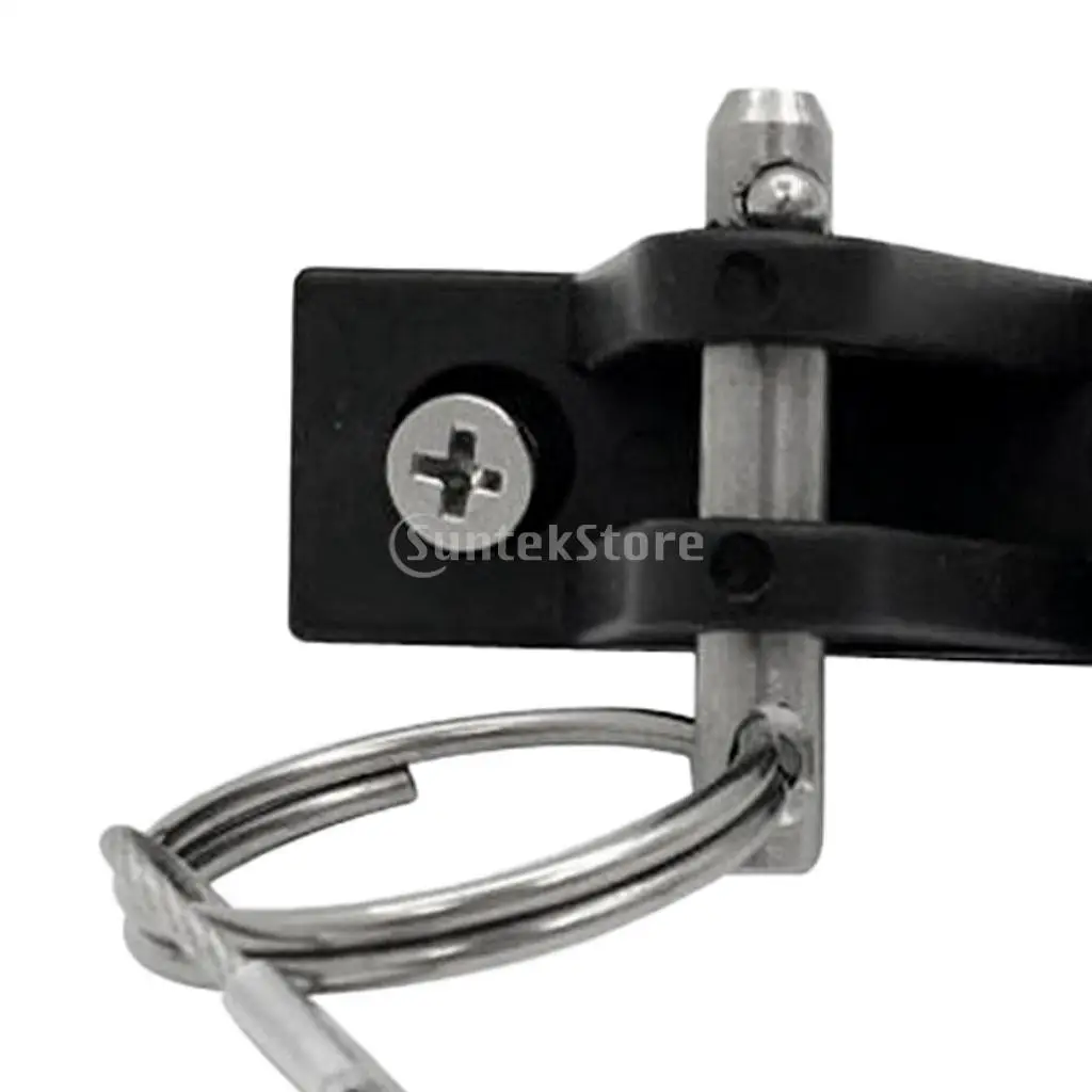 Durable Nylon Deck Hinge with Stainless Steel Quick Release Pin Lanyard for Kayak Slide Rail Anchor/Marine Boat Bimini Top