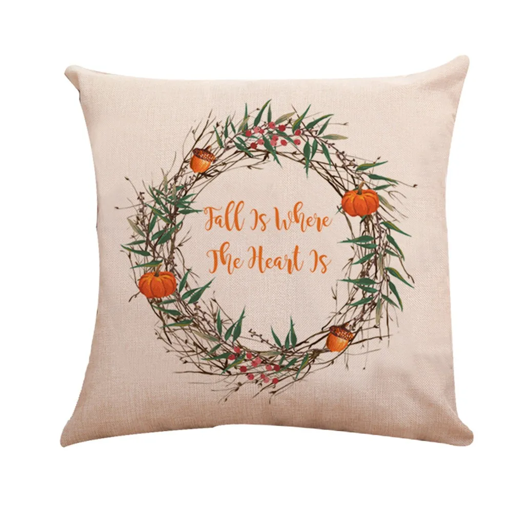 

Festival Print Pillow Case Bedroom Home Sofa Car Office Decorative Polyester Sofa Car Cushion Cover Home Decor Ornaments 45x45cm