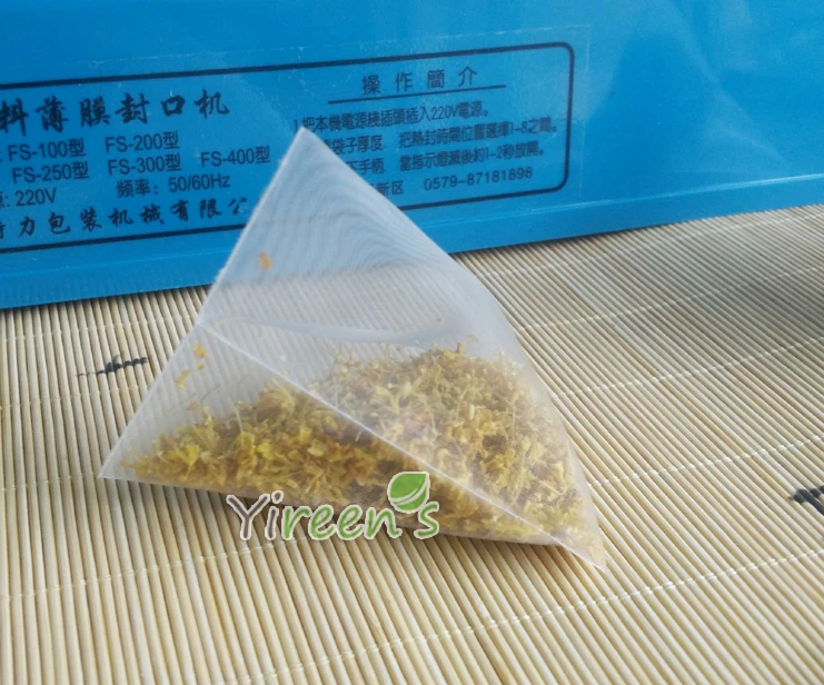 Free shipping! 1000pcs / lot 65 X 80mm Nylon Tea Bag, Heat Sealable