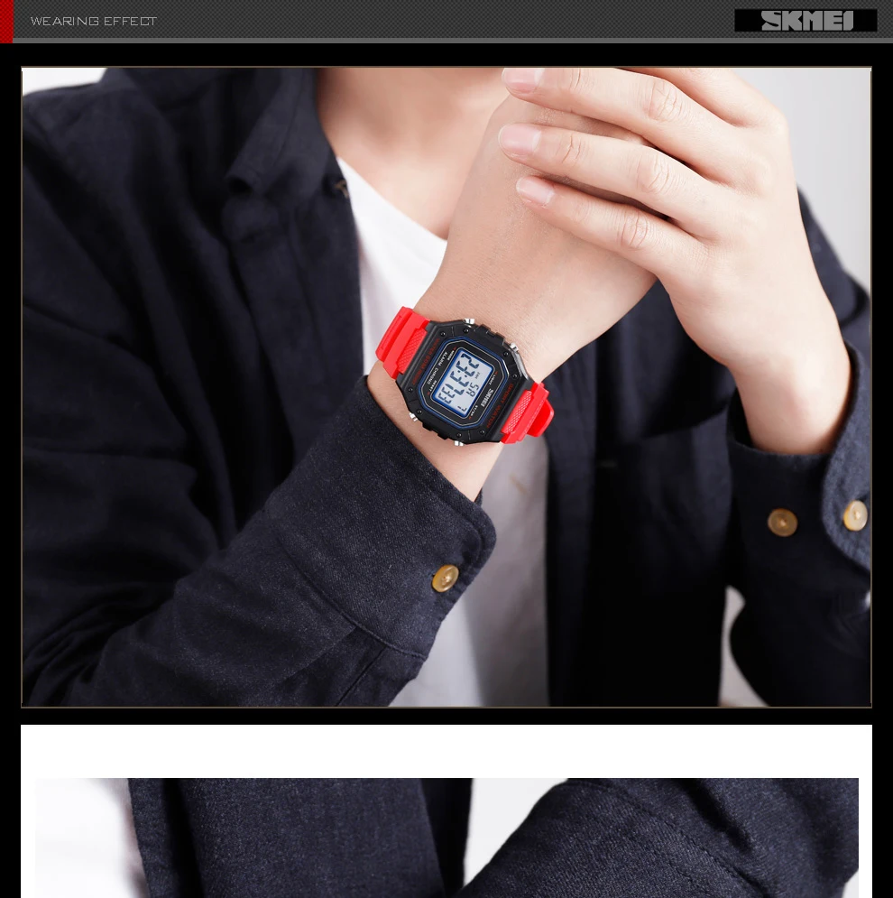 SKMEI уличные спортивные часы мужские часы 5 бар водонепроницаемые часы с будильником Chrono Week военные модные цифровые часы Relogio Masculino 1496