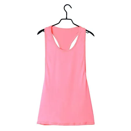 XL-XXL, сексуальный женский Свободный жилет для спортзала и бега, большой размер, бюстгальтер, топ, спортивная рубашка, майка без рукавов для девушек, Прямая поставка - Цвет: pink