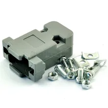 2 шт. DB9 Серийный Мужской Женский Разъем RS232 кабельный разъем 2 ряда 9 Pin струны орально серый пластиковый корпус PLC