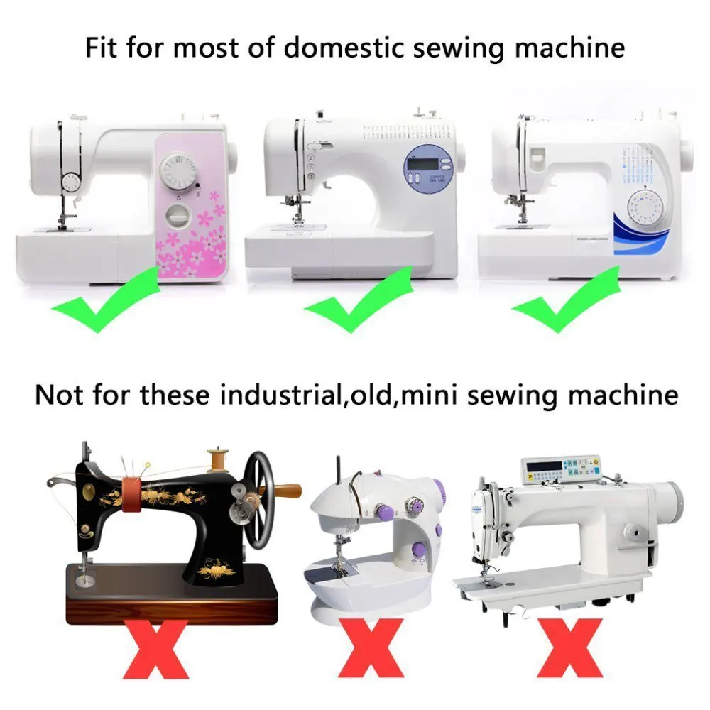 and Singer Low Shank Sewing Machines Sewing Machine Presser Feet Set Babylock Janome 17 Sets Universal Industrial Flat Sewing Machine Foot Kit for Brother
