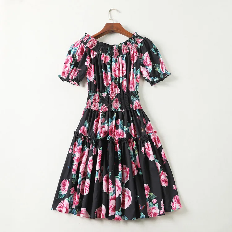 One word led elastic waist dress (23)