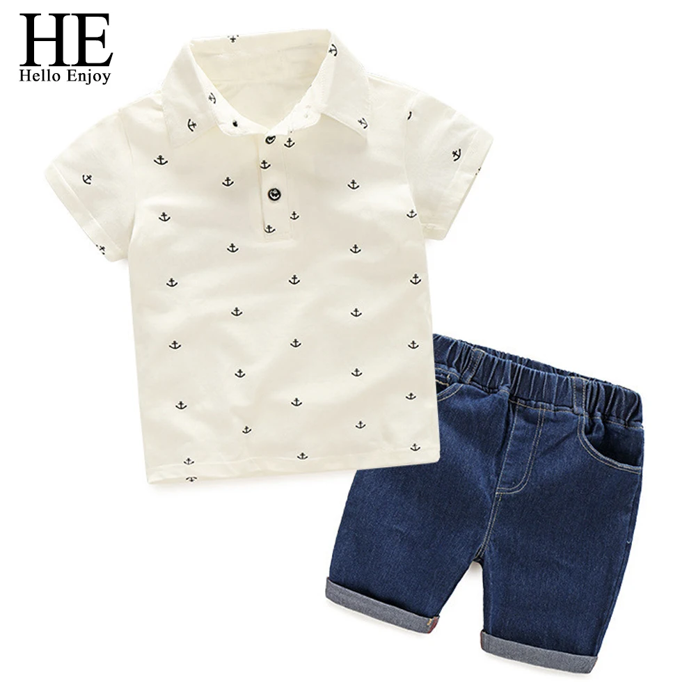 HE-Hello-Enjoy-Boy-Clothes-2018-Summer-Children-Clothing-Set-Print-Blouses-Shirt-Denim-Shorts-2 (1)