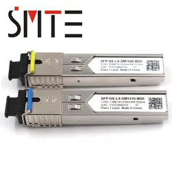 1,25G bidi SFP SC TX1310nm/RX1550nm TX1550nm/RX1310nm 3 км 5 км 20 км 40 км sfp-модуль для OTDR совместим со всеми марками