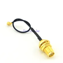 5 шт./лот 2,7 ''u. FL/IPX SMA для женщин 1,13 Кабель Wifi коаксиальный PCI карта переборка 7 см
