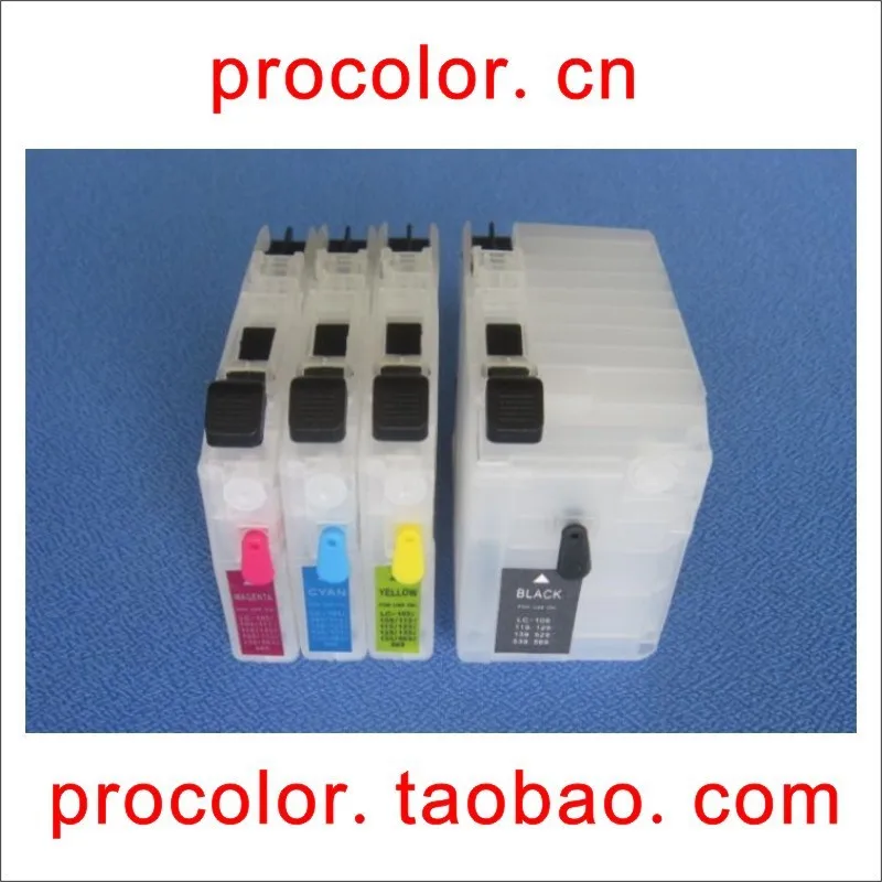 Новый многоразовый струйный картридж PROCOLOR LC663BK LC663C LC663M LC663Y LC665XL-C M Y для BROTHER LC669XL-BK
