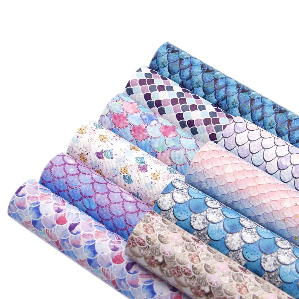 

David accessories 10Pieces/set 20*34cm Fruit Printed Faux Synthetic Leather Fabric DIY Handmade Sewing Accessories,1Yc6308
