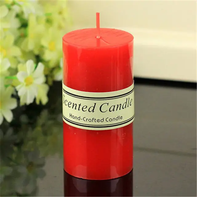 Pillar Smokeless Party Candle Aromatherapy Romantic Bougies