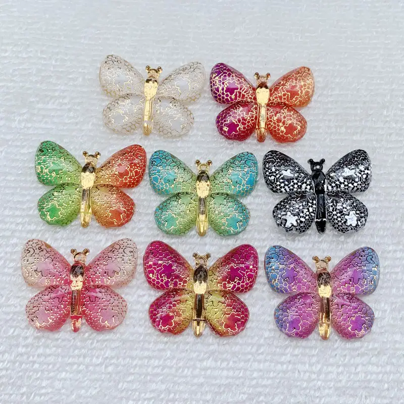 Mixed Color Big Butterfly DIY Diamond Flat Back Rhinestone Handmade Kits Animal Pattern Home Decoration 25*32mm 10pcs -A19A Mixed Color Big Butterfly DIY Diamond Flat Back Rhinestone Handmade Kits Animal Pattern Home Decoration 25*32mm 10pcs -A19A