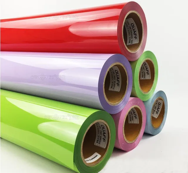 50cm 100cm heat transfer cutting vinyl film wholesale pu heat vinly sheet