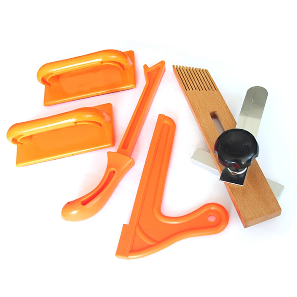 

5Pcs Steady Practical Ergonomic Handles Durable Woodworking Tool Hand Protection Table Saw Push Stick Set Sawdust Safety Block