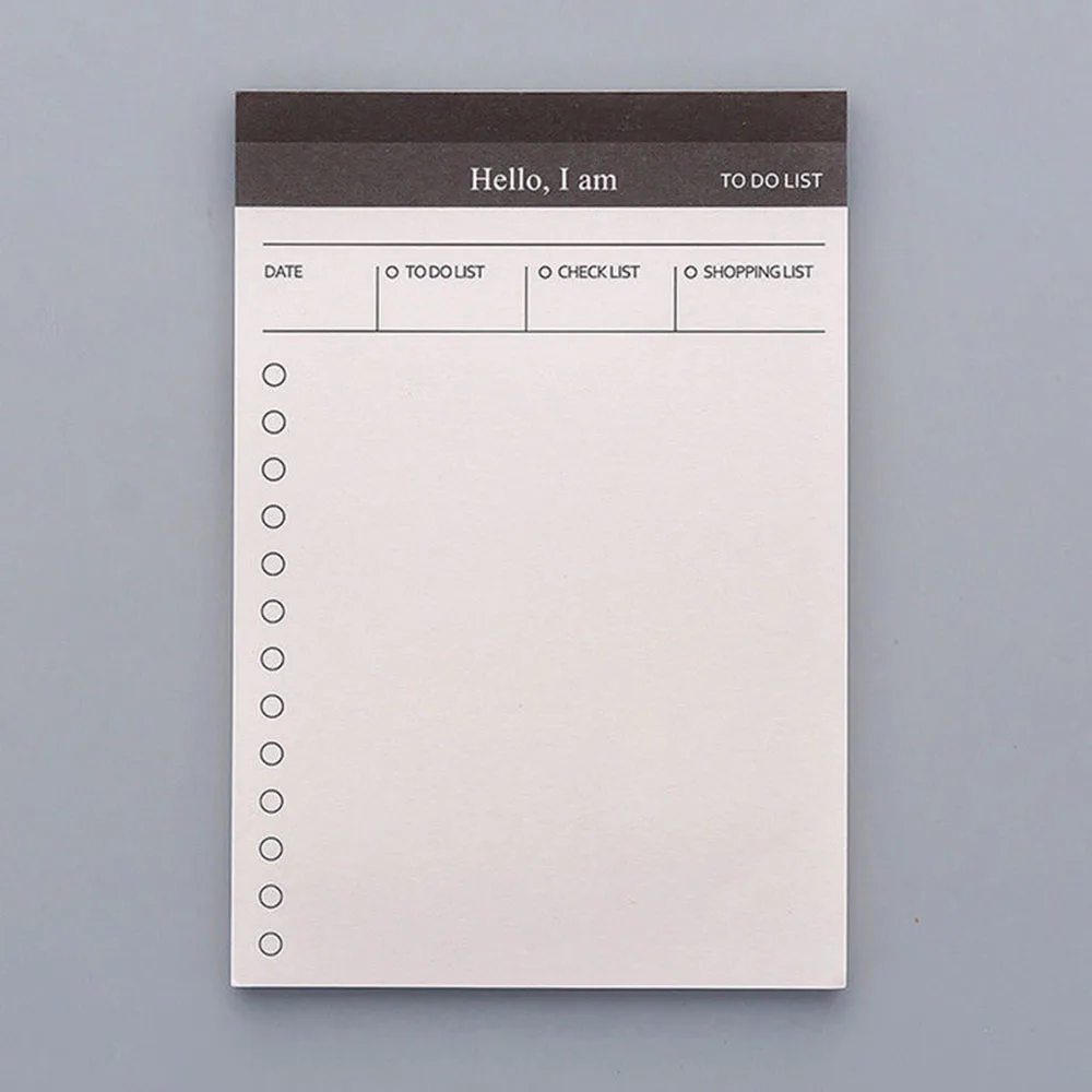 Небольшой бумажный блокнот для заметок ежедневник офисный стол проверяемый список блокнот для записи школьных канцелярских принадлежностей