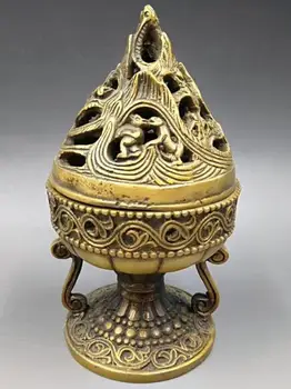 

Chinese archaize pure copper incense furnaces for household decoration#1