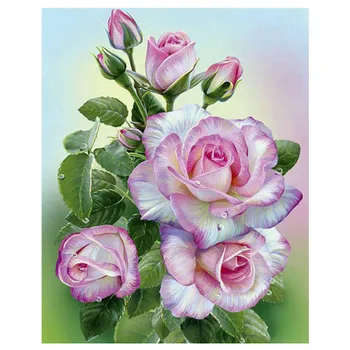 

New DIY full round diamond painting peony flower embroidery cross stitch diamond rhinestone home decoration craft
