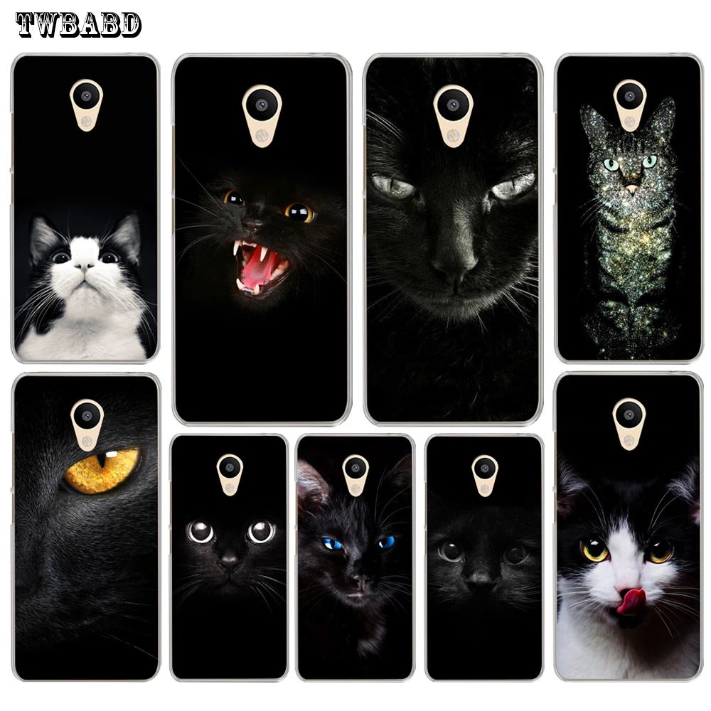 

TWBABD Cute Black Cat Case For Fundas Xiaomi MiA1 shell for Redmi 4X 4A 4 5A Pro Note 4 4X 5A 5X 6 5A