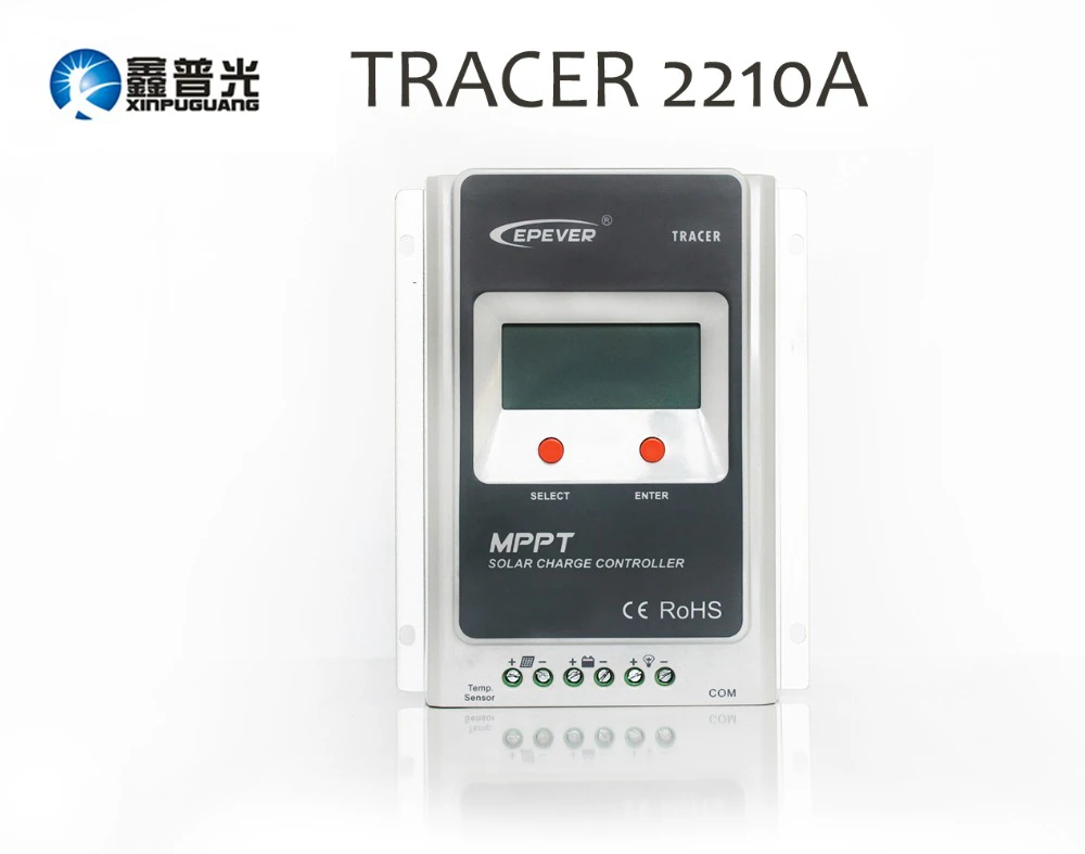 

Xinpuguang Tracer2210A MPPT 12v/24v/20A soalr panel system controller LED display EPEVER Regulators
