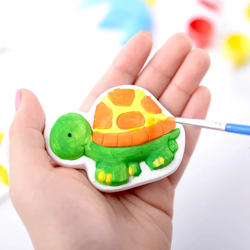 remarkable  inhoo 11types Animal Mold Plaster Figurine Crafts Pottery Clay Decor Rabbit Model Gypsum Toys DIY P