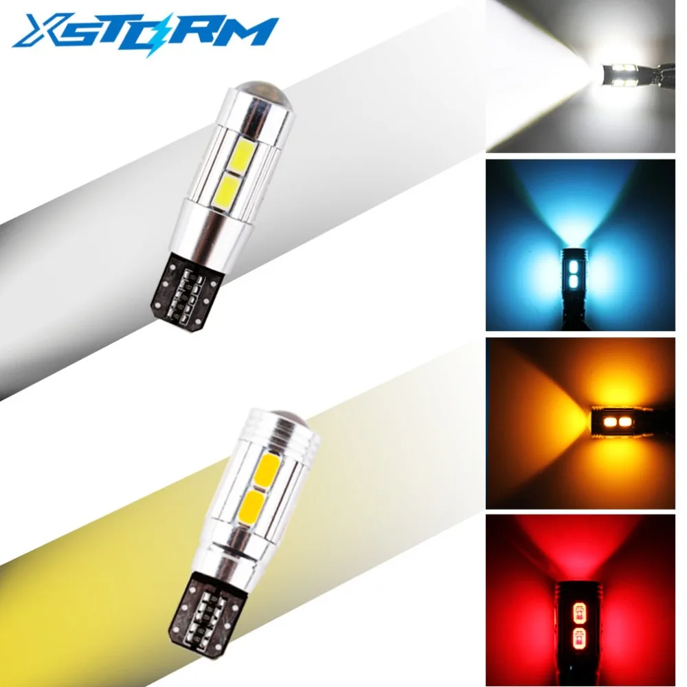 Светодиодные лампы T10 W5W 10SMD CANBUS без ошибок по OBC 2 шт. СВЕТОДИОДНАЯ Лампа 501