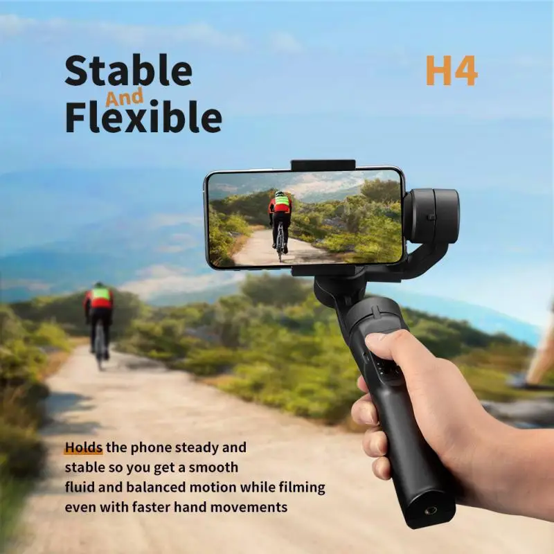 

Flexible 3-Axis Handheld Gimbal Stabilizer for iPhone Xs Max Xr X 8 Plus 7 for Huawei for Samsung S9,8 Outdoor phone holder PTZ~
