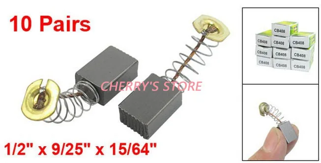 

Сменные карбоновые щетки для Makita CB408, 10 пар, 1/2x9/25x15/64 дюйма