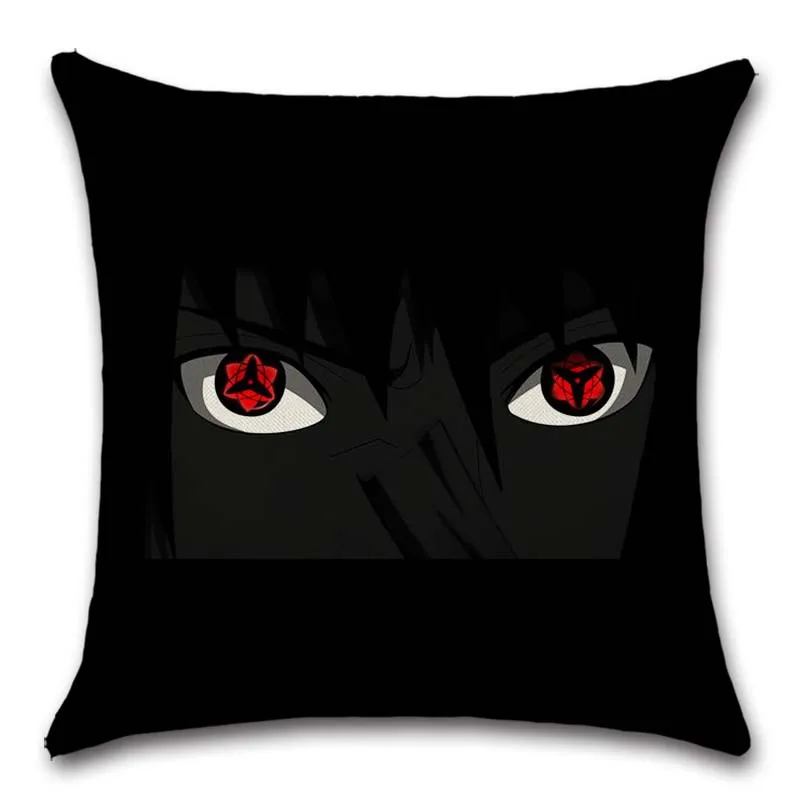 Sharingan eyes мультфильм черный напечатанный Наруто наволочка украшение дома комнаты диван подушка для кресла сиденья Чехол друг подарок