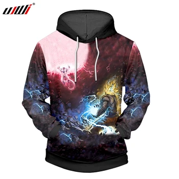 

UJWI Men Hooded Sweatshirt Dragon Ball Z Boy Hoodie 3D Anime Goku Hoodies Hombre O Neck Hoody Casual Pullovers Homme Sudaderas