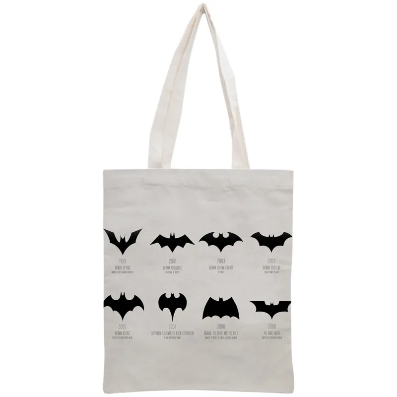 Us 4 5 10 Off Custom Batman Tote Bag Reusable Handbag Women Shoulder Foldable Cotton Canvas Ping Bags In Top Handle From Luggage On
