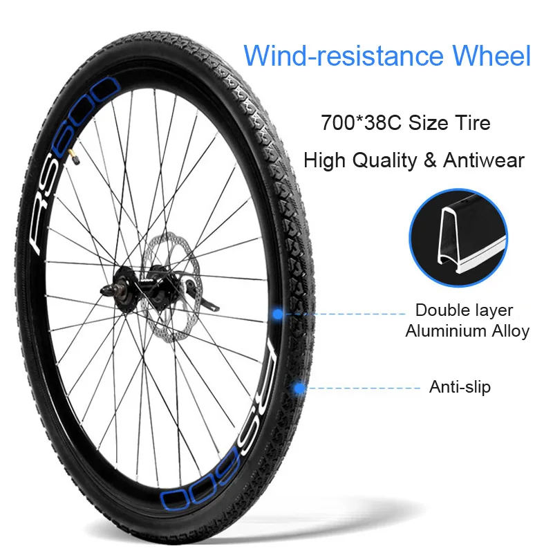 RS600 Super Power Electric Bike, 36V 10Ah/15Ah/20Ah Battery E Bike,700C Road Bicycle, Both Disc Brake, Aluminum Alloy Frame
