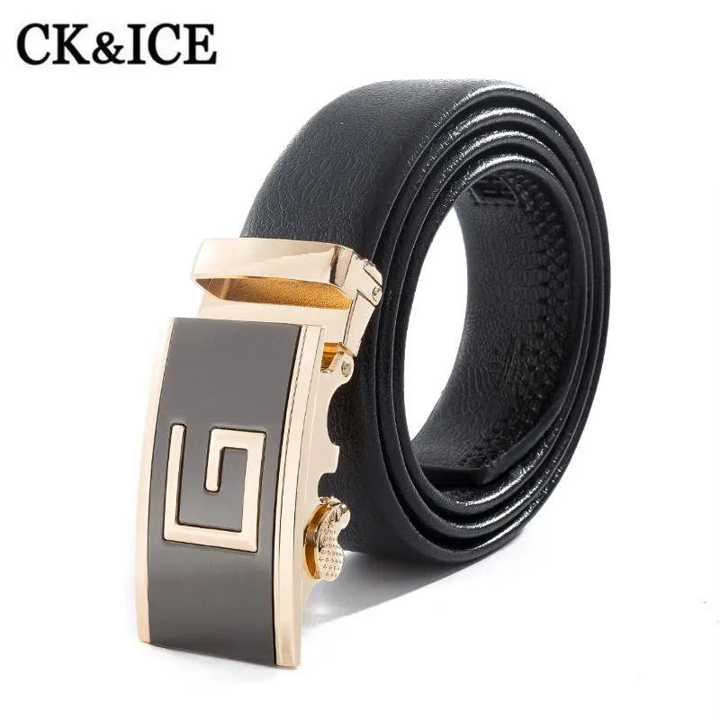 Gold Belts For Men Luxury Brand Famous Designer Male Leather Strap High