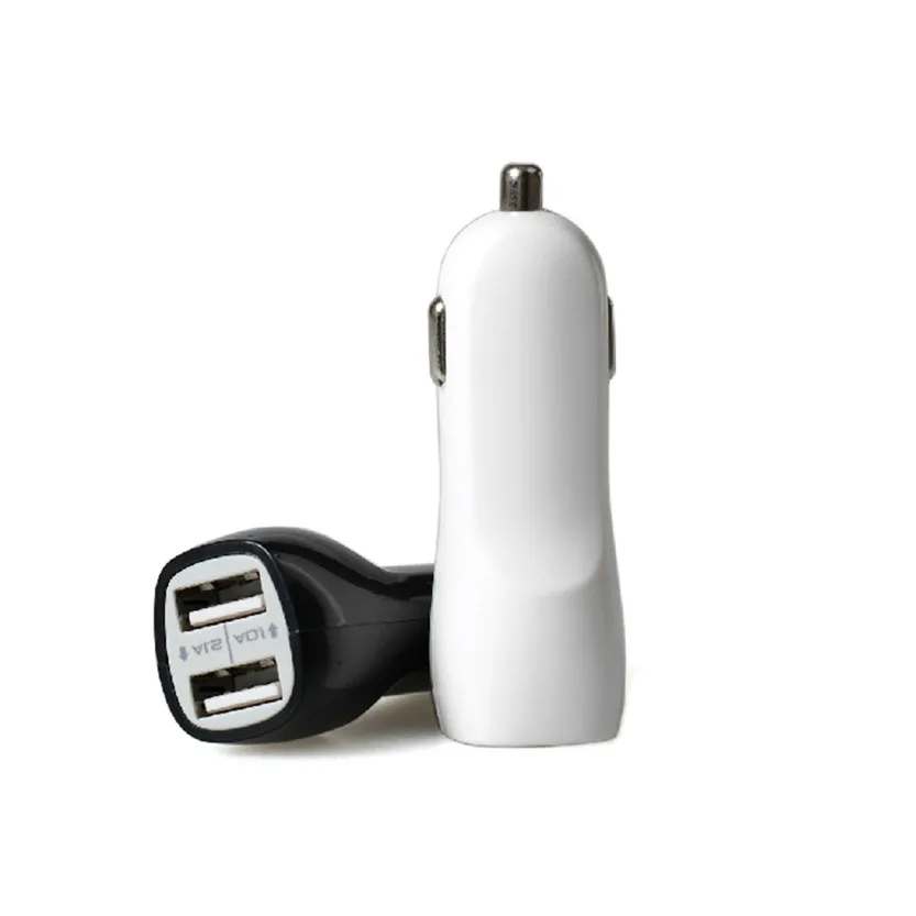 

Car-styling 3.1A Mini Dual 2 Port USB Car Charger Adapter for Smart Mobile Cell Phone July17#2