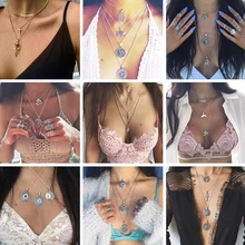 Docona богемное серебряное ожерелье с подвеской в виде цветов и хвостов для женщин, геометрическое винтажное многослойное ожерелье с резьбой, воротник