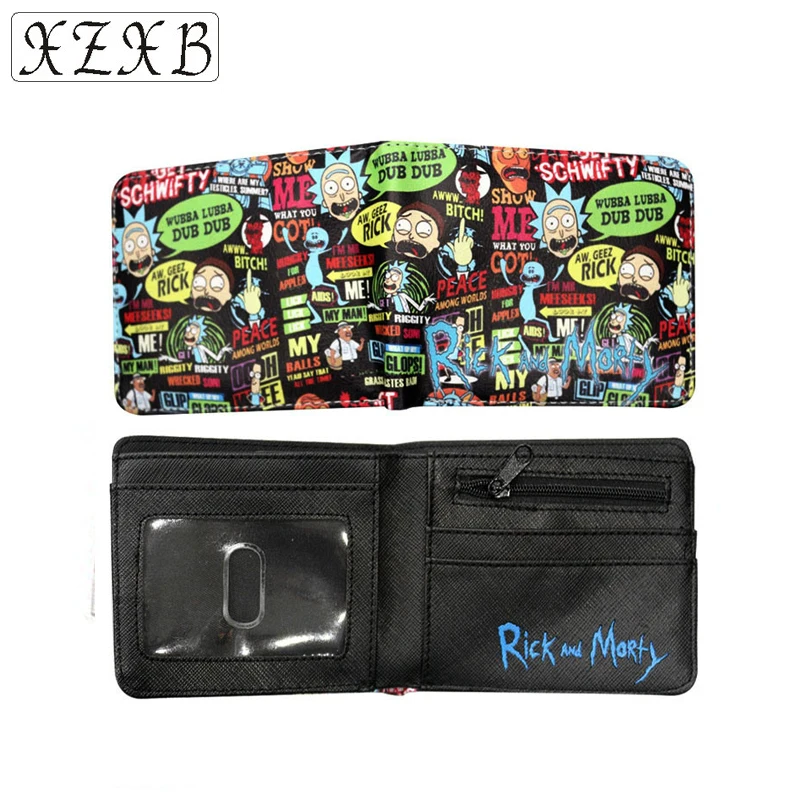 HNXZXB Funny Cartoon Creative High Quality Wallets Leather Wallet Ricky