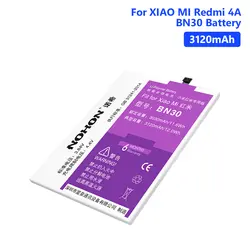 NOHON BN30 реальные 3120 mAh литиевая Перезаряжаемые Батарея для Xiaomi Redmi 4A батарея для телефона батареи бесплатная инструменты Розничная посылка