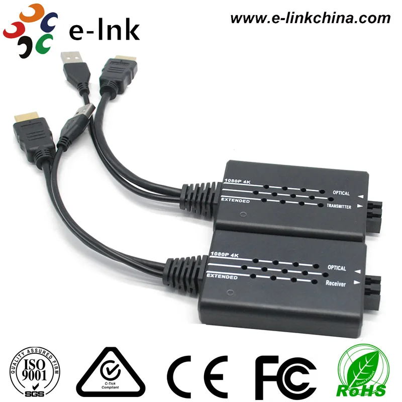 Mini 4 К HDMI оптический трансивер с USB источника питания