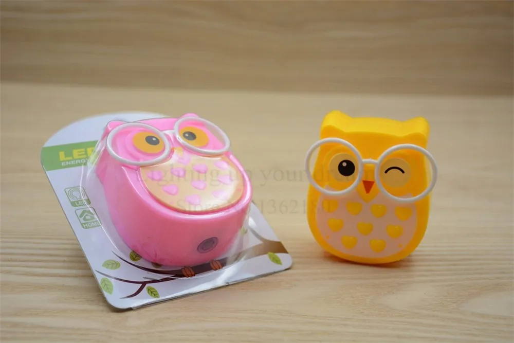 2019 Owl Led Night Light Auto Light Sensor Control LED Sensor Night Lights Child Baby Home Bedroom Pink Blue Green Yellow Light nursery night light