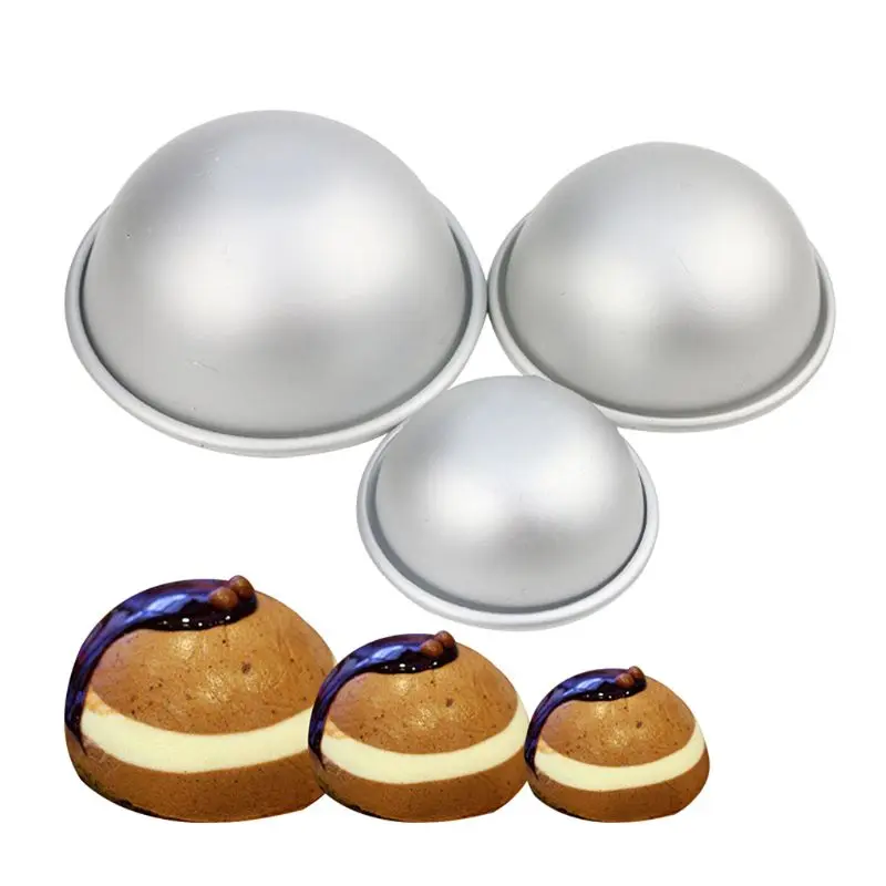 

Aluminum Alloy Hemispherical Mould Xue Meiniang Mould Bubble Bath Salt Mould Hemispherical Cake Mould Baking Tools