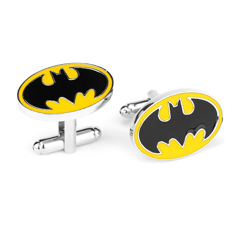 

Justice League Batman Logo Cufflinks The Dark Knight Batman Cuff Buttons Cufflink For Mens Decoration Cosplay Figure Souvenirs