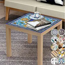 Новые модели для рабочего стола стены стикеры сделай сам личность декоративные ПВХ стол прямоугольной формы стены стикеры стол стул защитная пленка, наклейки в Форме Плитки