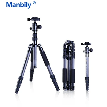 

Manbily CZ305 Carbon Fiber Tripod with B-1 Ball Head Professional Portable Reflexed Tripod Monopod Travel DV DSLR Camera Stand