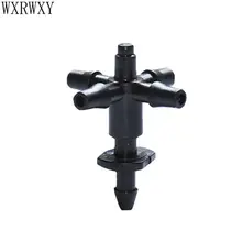 wxrwxy Drip irrigation 4 way cross Connector dripper 5 way cross Water diverter drip arrow adapter 1/8" barbed connector 250 pcs