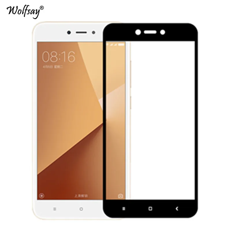 Стекло с закругленными краями для Xiaomi Redmi 5A защита экрана закаленное стекло