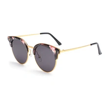 New Fashion Unisex Sunglasses Flower Frame Cat Eye Round Flash Mirror Lens Spectacles For Women Men Shade Sun Glasses Oculos D5 цена New Fashion Unisex Sunglasses Flower Frame Cat Eye Round Flash Mirror Lens Spectacles For Women Men Shade Sun Glasses Oculos D5 цены онлайн